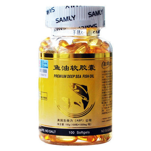 生命力纽徕佛牌鱼油100粒 1000mg辅助降血脂 健字