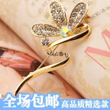 M019韩国韩版正品OL 高档 精致水晶钻女士别针/女款胸花/胸针包邮