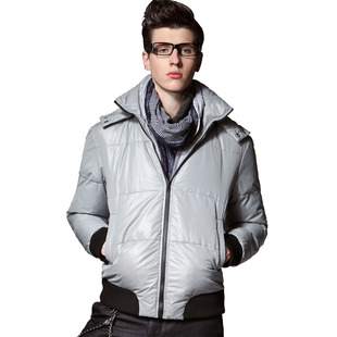 Dream ba Sally/ING2ING male coat fashion concise han edition can discharge cap down 080411403
