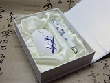 正品青花瓷笔 青花鼠标套装 创意实用商务小礼品 男女生生日礼物