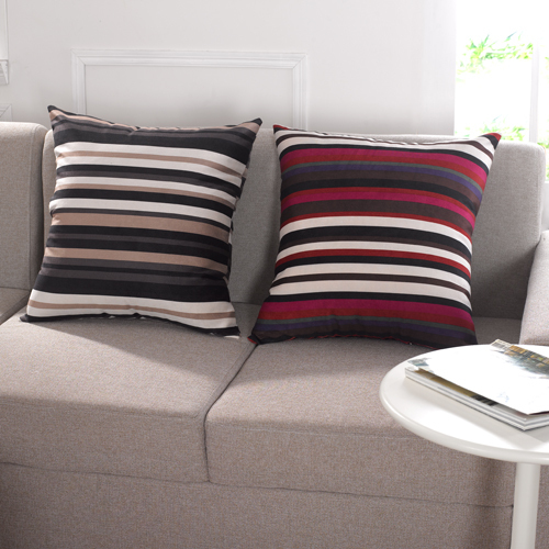 冰花绒沙发靠垫套...