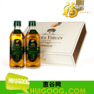  中粮福临门 正品进口 特级初榨食用橄榄油 礼盒护肤500ML*2 LY237