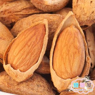  糖糖屋 热卖坚果薄皮奶油食品巴旦木/壳杏仁/巴达木年货180g特价