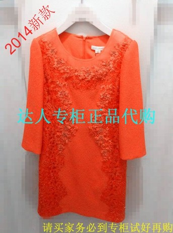 皇冠正品代购LANCY\/朗姿2014春款连衣裙LC