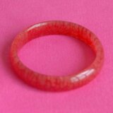 天然鸡血玉手镯内径60.2MM~套餐