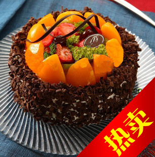  黑森林巧克力蛋糕/水果蛋糕生日蛋糕/台州椒江黄岩市区免费配送
