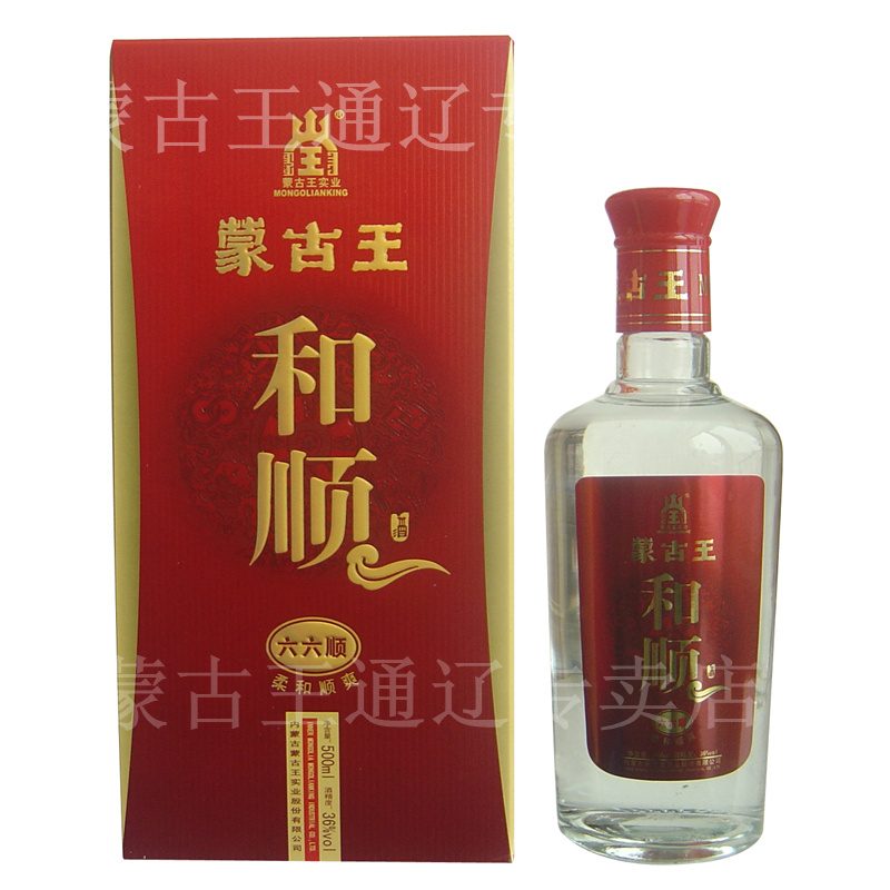 内蒙特产 婚宴节庆 蒙古王42度红经典白酒-36