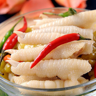  四川特产山椒鸡爪奇人酸辣凤爪泡椒凤爪100g零食小吃舌尖上的中国