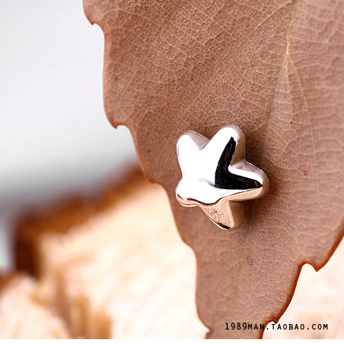 男女生银色五角星星...