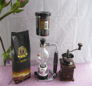 蓝咖时光 HARIO虹吸壶+台湾YAMI8521磨豆机+AA精选咖啡豆 特价