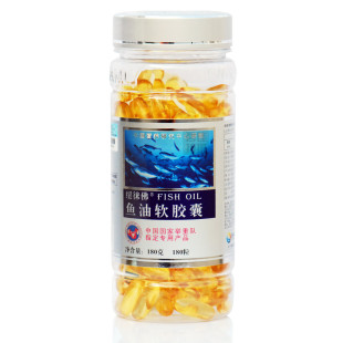  纽徕佛鱼油软胶囊180粒×1000mg 深海鱼油 辅助降血脂 DHA EPA