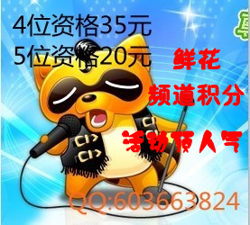 yy频道代挂/yy频道积分/yy频道/yy活动顶人气 /5位id/YY等级代挂