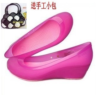  专柜正品crocs卡丽萨中跟坡跟女鞋春秋款凉鞋crocs洞洞鞋