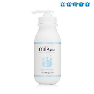  热销 The face shop milk plus 牛奶滋润身体乳-300ML 滋润美白