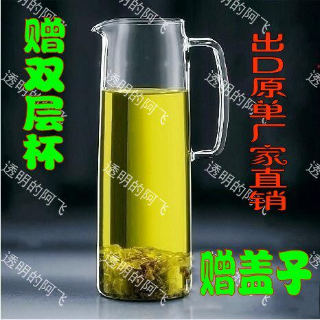 淘金币 出口款bodum冷热水壶水升冰壶耐高温玻璃凉水壶1.5升/选赠