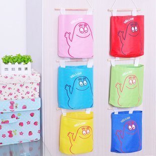  【满9.9包邮】巴巴爸爸 牛津布五彩收纳挂包 袋 挂袋可爱布艺储物