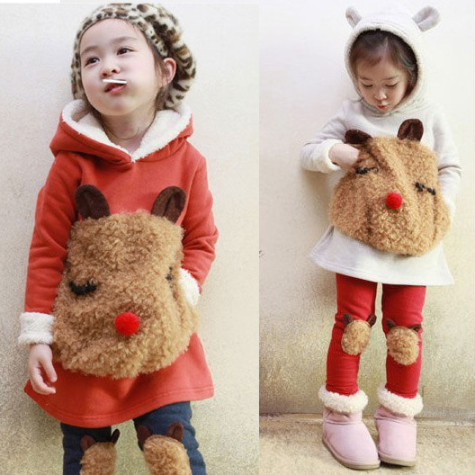 女童卫衣套装卡通...