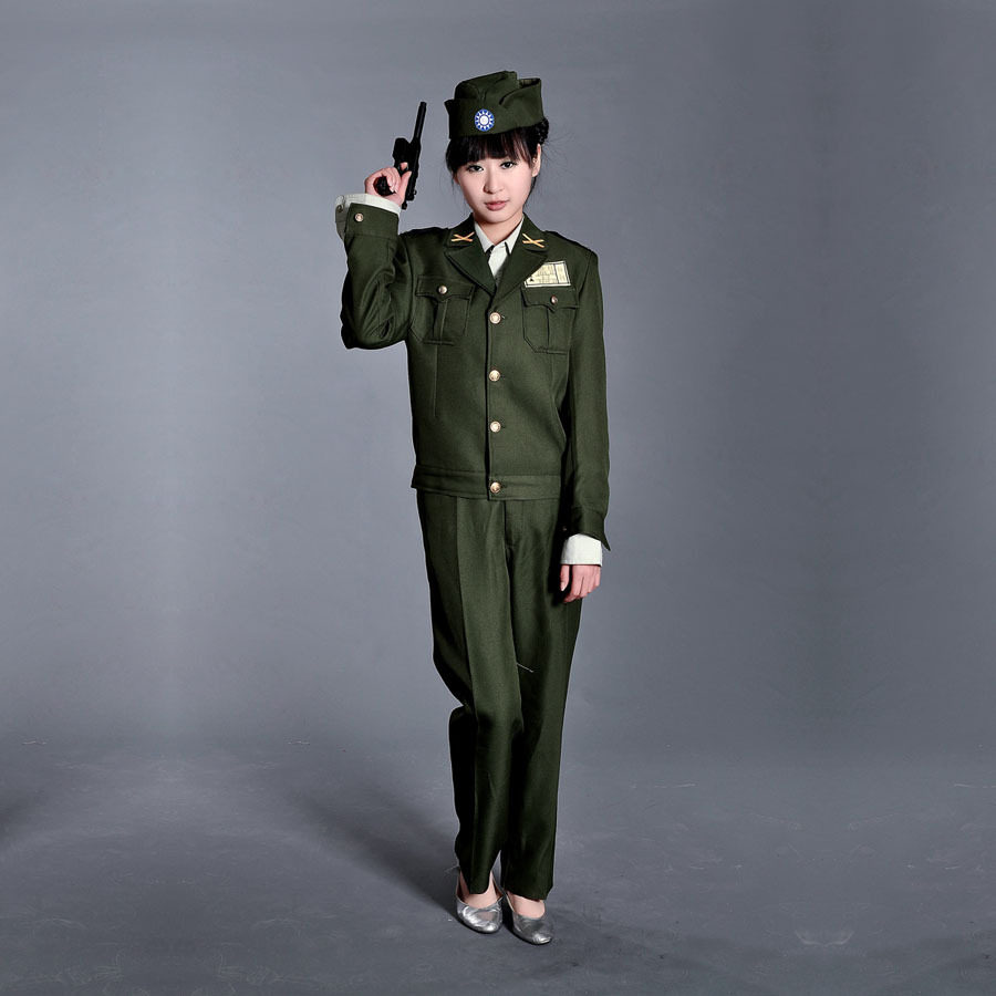 上舞 戏服 男 民国军装 军官服 国民党<em>女特务</em>服