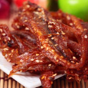  4包包邮 厦门特产 誉海香辣蜜汁芝麻鳗鱼丝 即食海味零食 小鱼干