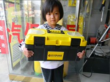 欧克工具14/17/19寸加强型塑料工具箱 大号家用收纳盒可站人 包邮