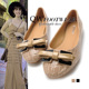 South Korea\'s single coat of paint sexy crocodile grain metal decorate a word bowknot shallow mouth round head a single shoes