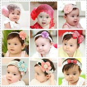 韩版儿童发饰宝宝头饰发带婴儿发饰蕾丝发夹女童公主百日拍照头花