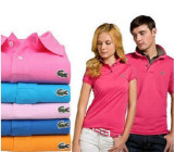 LACOSTE 法国鳄鱼恤 夏季 polo 短袖 polo衫 女 短袖女 款 情侣装