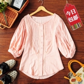 包邮!  S2791 installed 2012 new Gong Ting Leisi lace lantern sleeve women shirt sleeves in the spring and summer / 34