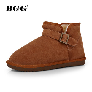  BGG 短靴 雪地靴正品 男女短靴 情侣靴子 低筒 5859