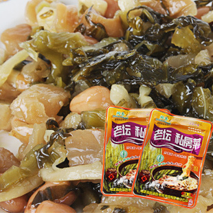  老坛私房菜梅菜笋丝花生闽香农家开胃下饭小菜30包pk酸菜酱菜泡菜
