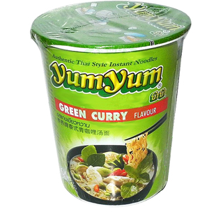  泰国进口方便面 养养泰式青咖喱汤面 杯装快熟面 冬阴功泡面 杯面