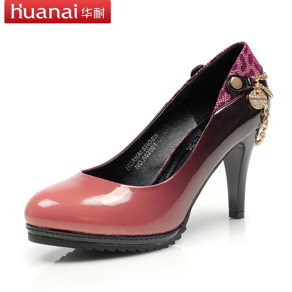 春季单鞋防水台高跟...