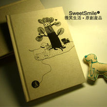 原创布面恋恋日记本情侣礼品记事本笔记本 买即送恋爱一生贴纸1套