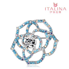 Luxuriant Crystal Rose Italina jewelry brooch brooch female
