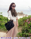 春装2012新款欧美波西米亚半身裙美国双层高腰雪纺长裙百褶裙夏