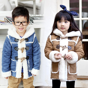  童装女童冬装新款韩版呢大衣外套儿童长款风衣中大童皮草大衣