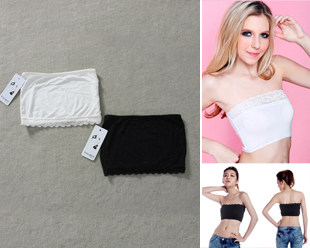 (Ladies 611-2) anti emptied underwear wild wrapped chest Bra underwear short paragraph lace 5022 #