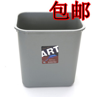 灰色加厚工业用家庭用垃圾桶筒卫生桶，8l15l20l30l升塑料摇盖
