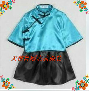 民国学生服古\/七一八一幼儿舞蹈演出服装五四