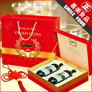  【年货送礼】西班牙进口 捷森特级初榨橄榄油1L*2精装礼盒 包邮