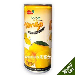  A02D韩国原装进口饮料 吗哪富（芒果汁）饮料240ml 听装【300】
