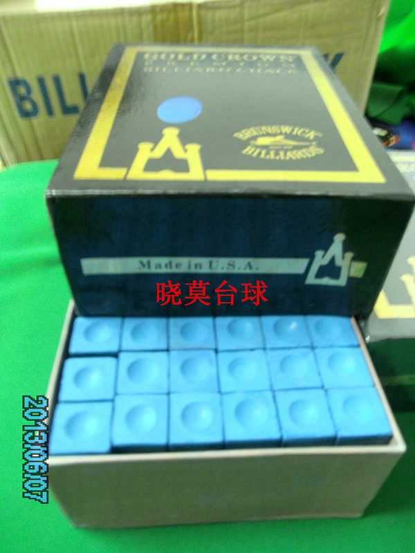 南京晓莫台球 皇冠牌巧克粉 144个装大盒巧克粉 擦粉 枪头粉在类目 运动/瑜伽/健身/球迷用品, 台球, 巧克粉中 - 来自Buy2taobao.com提供专业的淘宝代购服务
