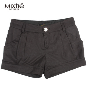  春装新款mixtie品牌正品欧美风女装挽边时尚休闲牛仔短裤热裤