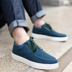 潮流磨砂板鞋韩版...