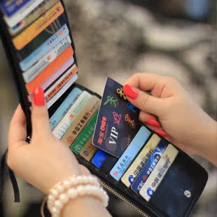  韩版女钱包卡套情侣多卡位卡包银行卡夹男女通用两折钱包票价皮夹