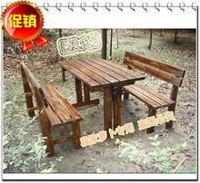 防腐木/户外桌椅套装 烧烤桌椅酒吧桌椅 休闲桌椅 庭院实木家具8