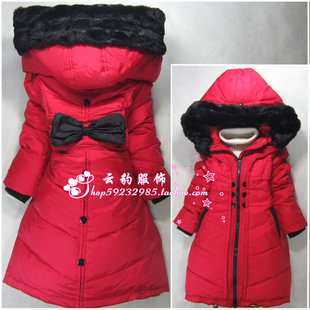  反季热销爆款专柜正品新款儿童羽绒服女童中长款儿童羽绒服