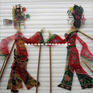  万泉 操作动感皮影 双人皮影戏 出国礼品中国特色工艺品送老外