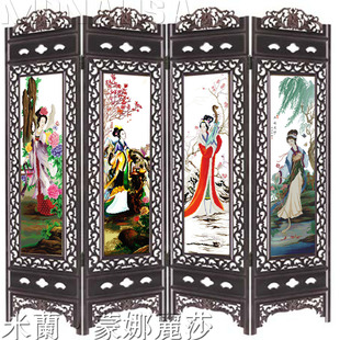 古典 <em>四大美女</em>十字绣 <em>屏风</em> 贵妃醉酒 客厅四联 