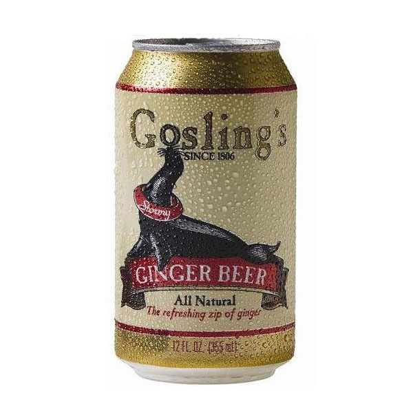Goslings Ginger Beer 美国碳酸饮料 高斯林姜味汽水 355ml /罐 Goslings Ginger Beer 美国碳酸饮料 高斯林姜味汽水 355ml /罐